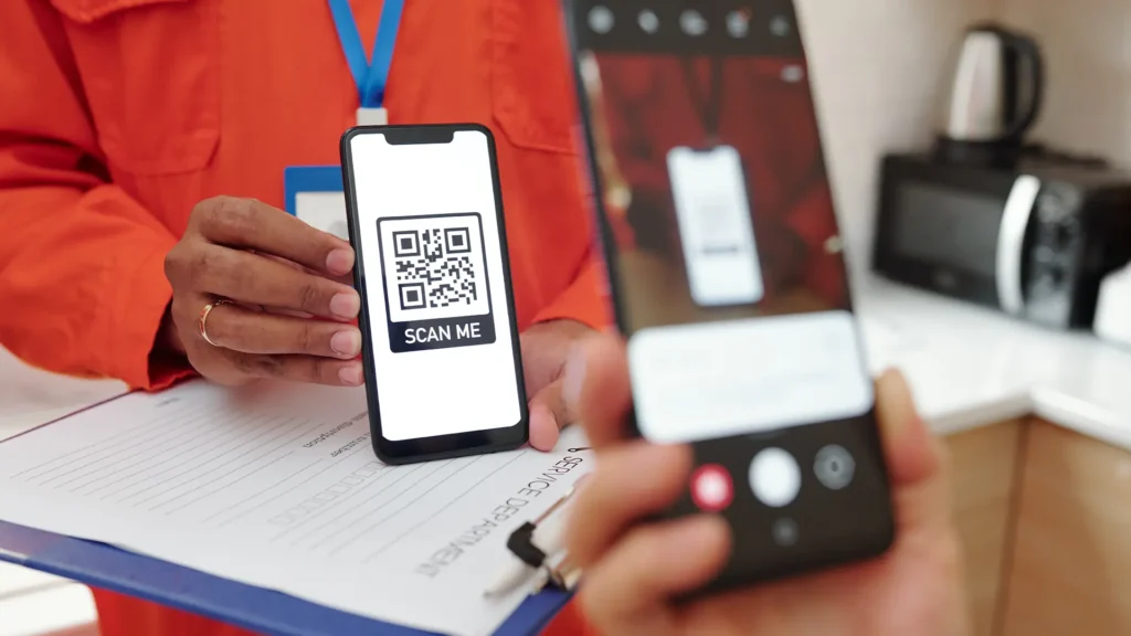 A creative CPG marketing concept: a QR code on product packaging that leads customers to an exclusive recipe