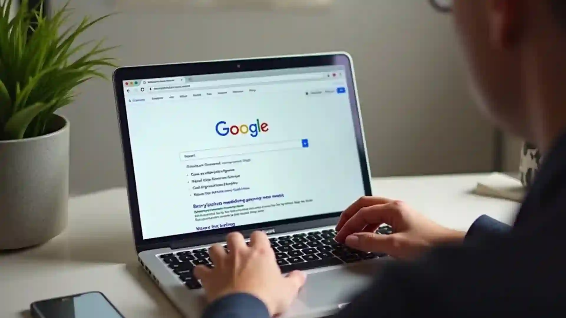 Google search results page highlighting SEO ranking factors